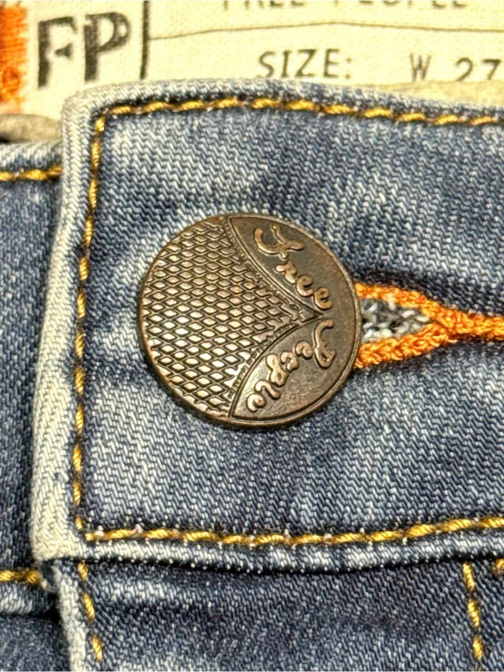 Free People Stella Super Flare Low Rise Jeans Size 27